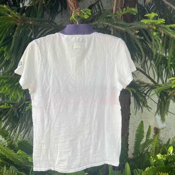 GANT Ruggers Women’s Polo Shirt with Purple and Red Stripes - Picture 5 of 12